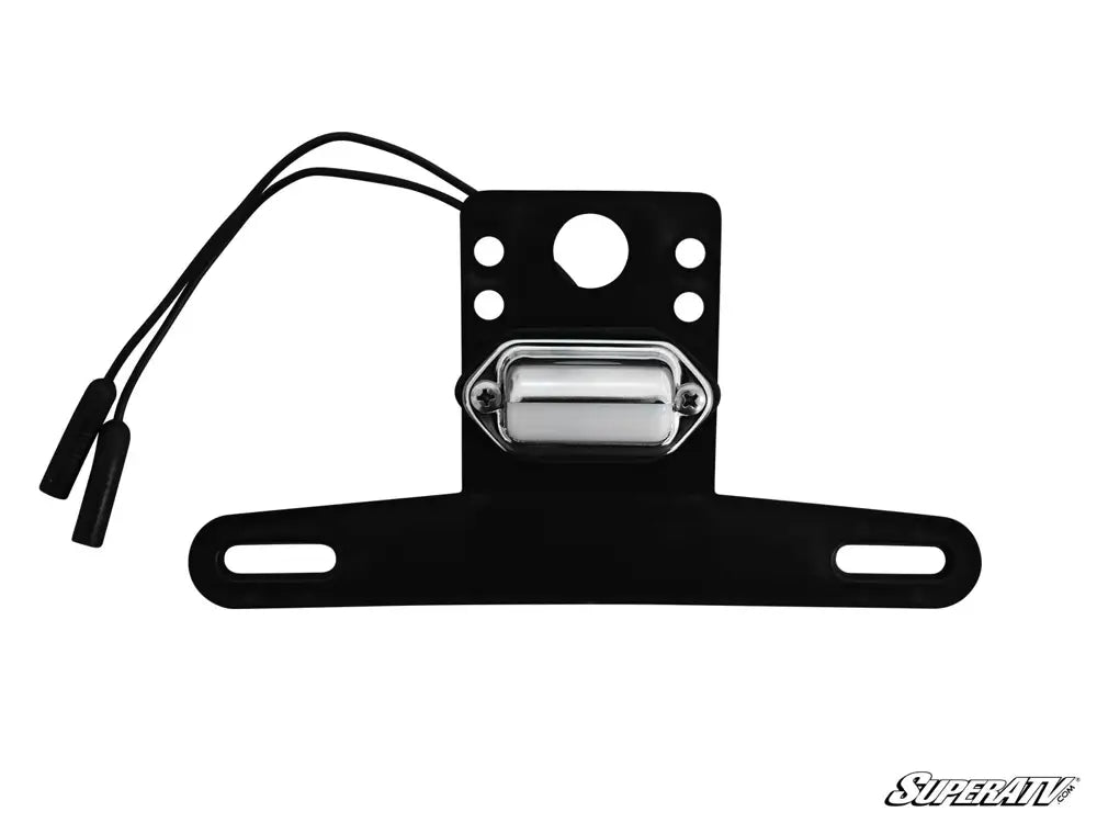 Support Plaque Immatriculation Moto Universel Riloer – Métal Noir Pliable Réglable, Pour Moto Cross, ATV, Quad