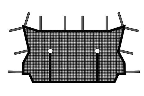 filet anti-vent / rear windscreen, YXZ1000R 2019+