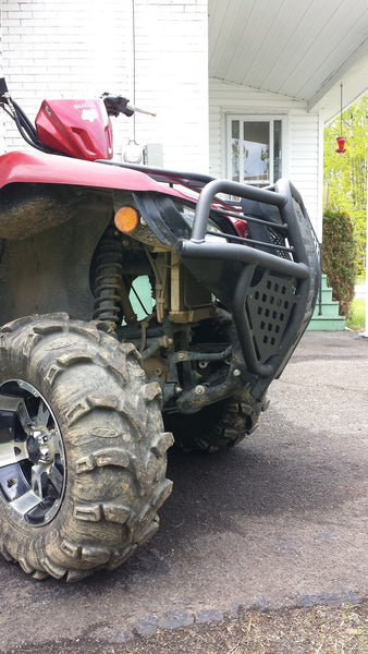 Pare-chocs arrière pour VTT, ABS et métal, large barre d'appui pour YFZ 450, corps et cadre de VTT Pare-chocs arrière pour VTT, ABS et métal, large barre d'appui pour YFZ 450, corps et cadre de VTT
