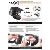 CKX Casque Hors-Piste Titan Original électrique, hiver Solid - Lunette 210° incluse